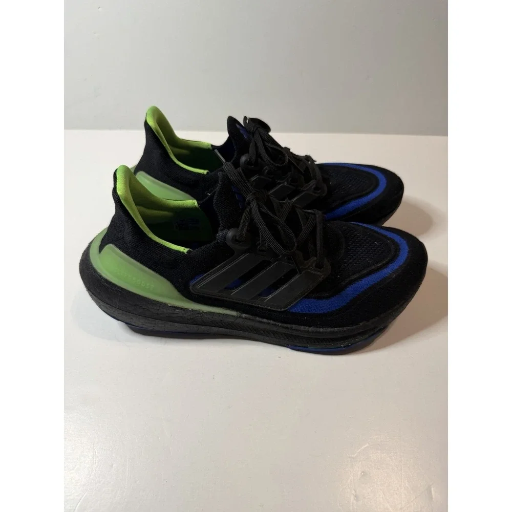 Adidas Ultraboost Light Size 9.5 Black Multi Color Run Walk Sneaker